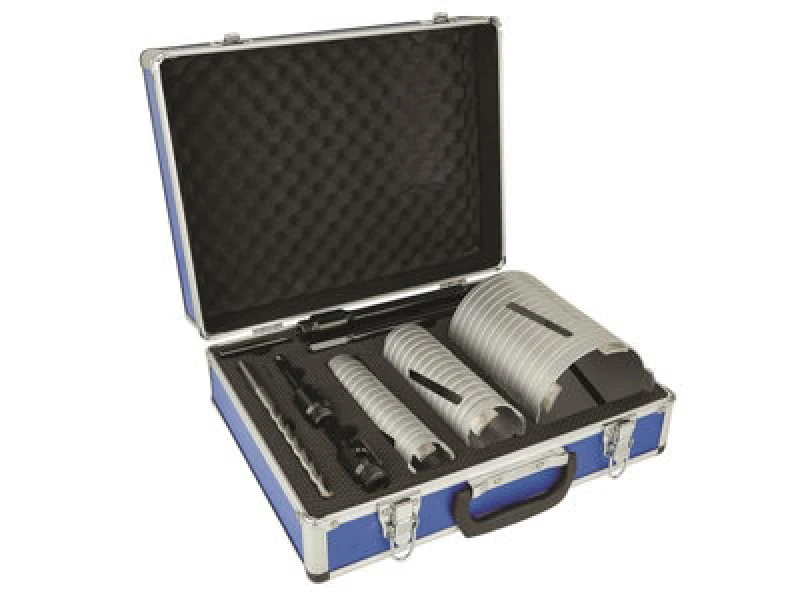 Image of MEXCO MEXCO A10DCDKIT37 Slotted Dry Core Drill X90 Grade Kit, 7 Piece MEXA10DCK7 MEXCO 7 PIECE DCX90 SLOTTED DRY CORE DRILL KIT_BNV_46afe03b-ebac-406d