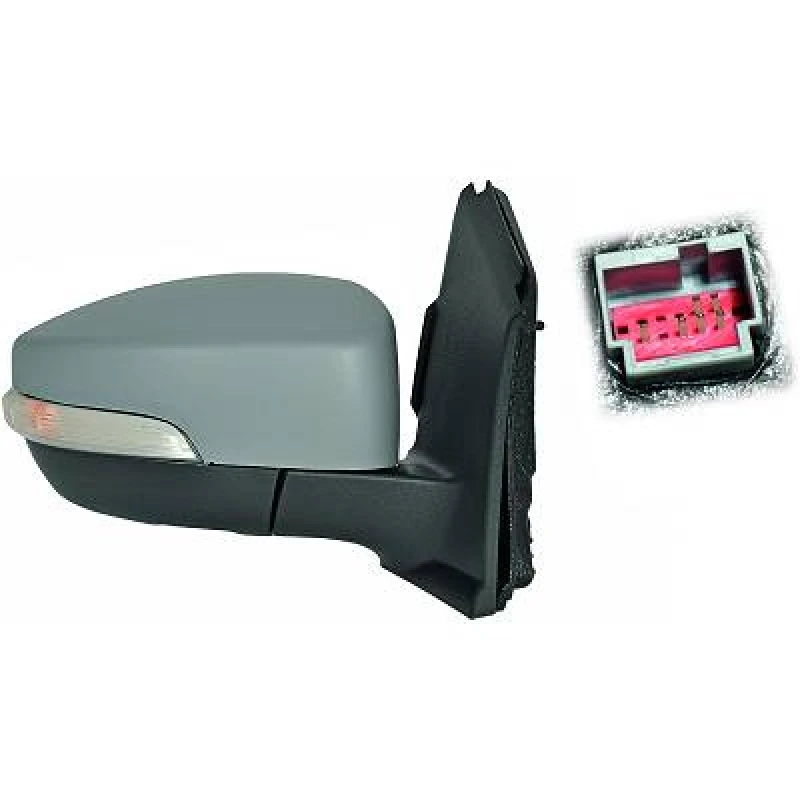 Image of DIEDERICHS 1471124 Wing mirror Right, Complete Mirror, primed Outside Mirror (50)
