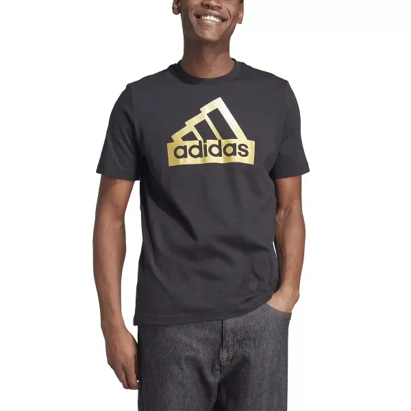 Image of Sportswear Future Icons Metallic T-Shirt with Logo Print in Cotton
