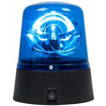 image of Minisun - Novelty Party Disco Battery Operated Rotating Blue LED Police Siren Flashing Light