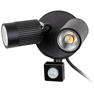 Image of Luceco Twin Wall Light with PIR Sensor Standard 10W
