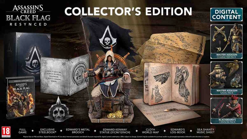 Image of Assassins Creed Black Flag Resynced Collectors Edition PS5 Game