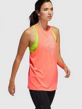 Image of Adidas Tech Badge Of Sport Tank - Pink