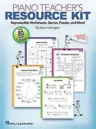 Image of piano teachers resource kit reproducible worksheets games puzzles and more
