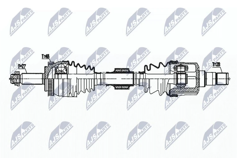 Image of NTY Drive shaft NTY NPW-HY-569