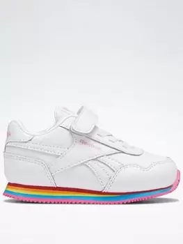Image of Reebok Royal Cl Jog 3 1v Shoes, Black/Silver, Size 4 Younger