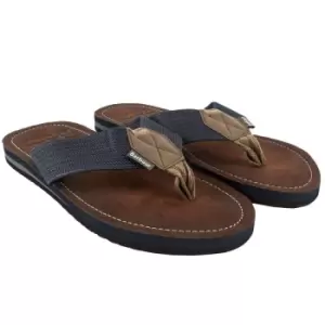 image of Barbour Mens Toeman Beach Sandals Navy 6