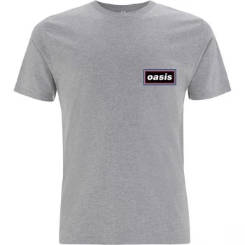 image of Oasis - Lines Unisex Medium T-Shirt - Grey