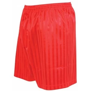 Image of Precision Striped Continental Football Shorts 34-36" Red