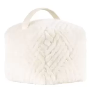 image of Sonnet Faux Fur Velvet Door Stop