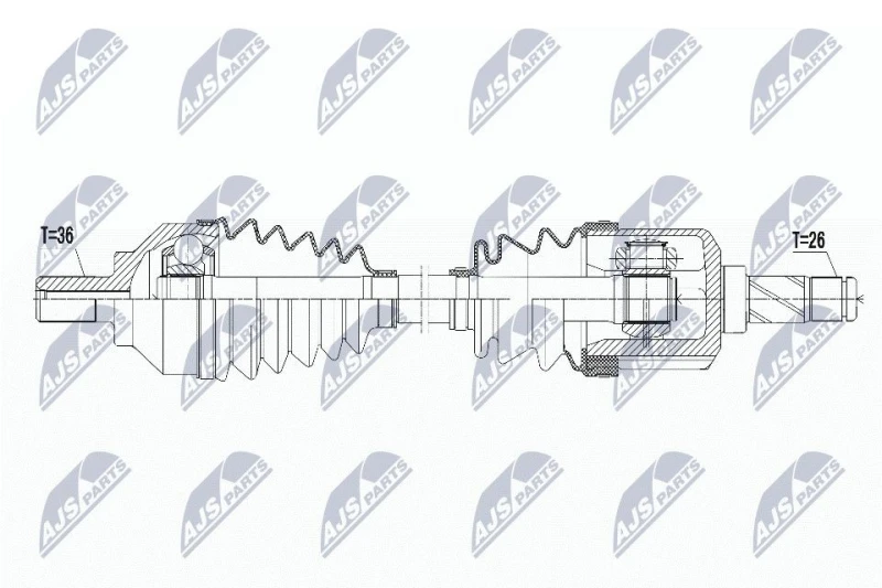 Image of NTY Drive shaft NTY NPW-VV-067