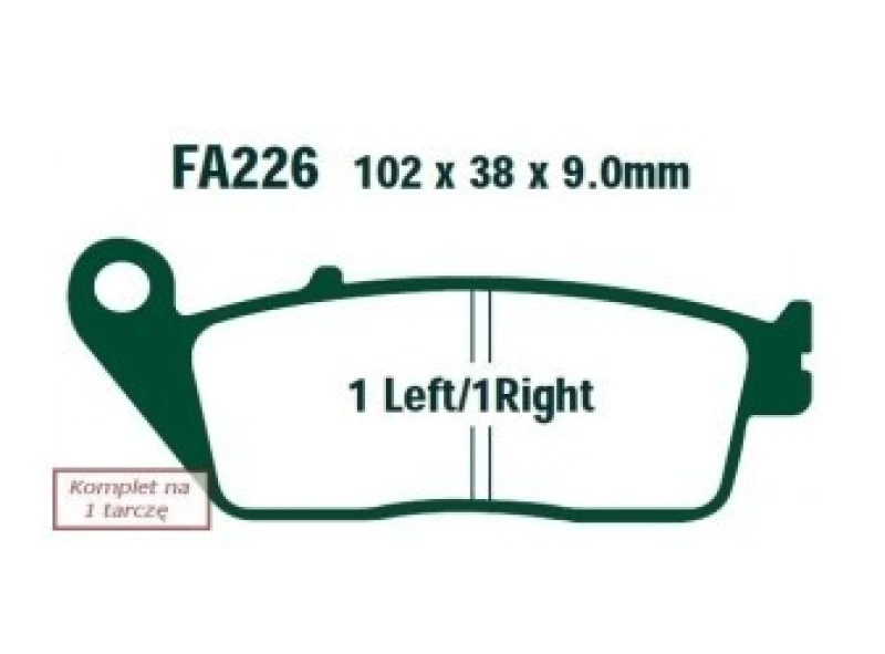 Image of EBC Brakes Brake pad set EBC Brakes FA226HH