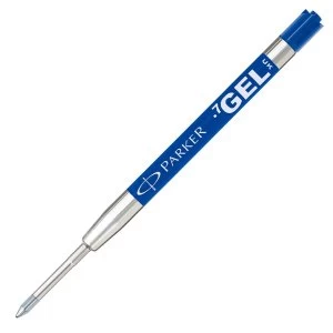 Image of Parker Quink Gel Ball Pen refill Medium Blue Blister PK1