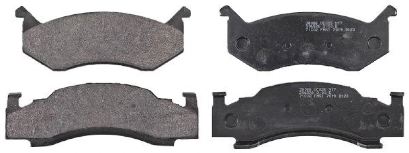 Image of A.B.S. 38086 Brake pad set without integrated wear sensor Brake Pad Set,disc brake (402)