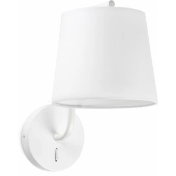 Image of Faro Berni - 1 Light Indoor Wall Lamp White, E27