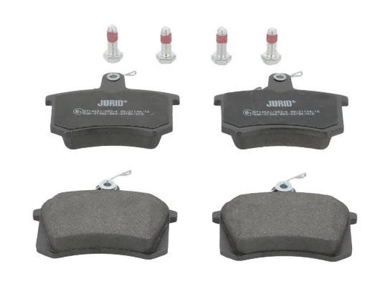 Image of JURID 571462J Brake pad set not prepared for wear warning indicator, with accessories Brake Pad Set,disc brake (402)