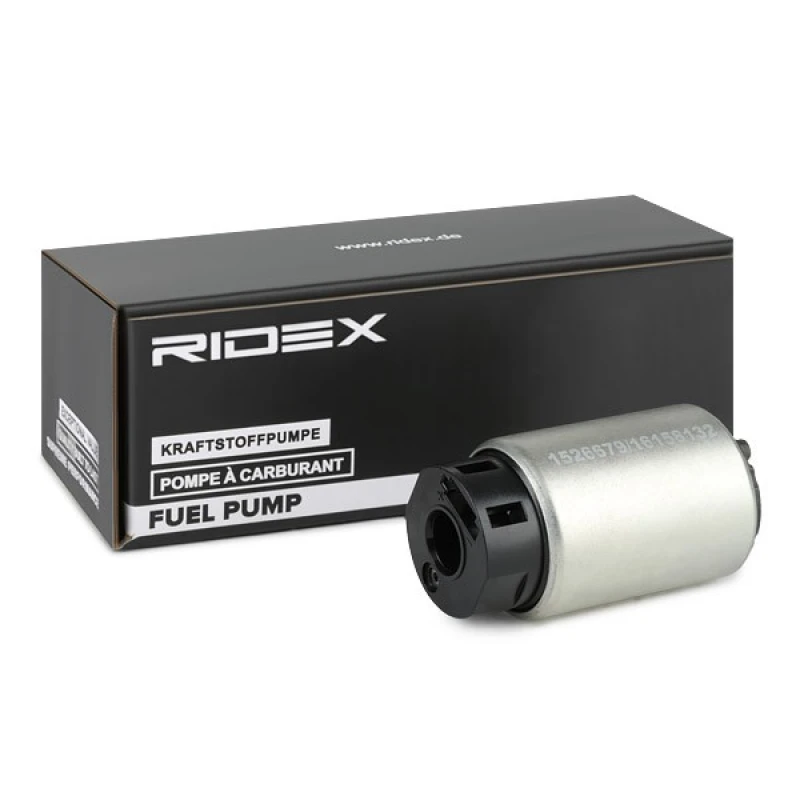 Image of RIDEX 458F13807 Fuel Pump Electric, with filter Fuel Pump (458)