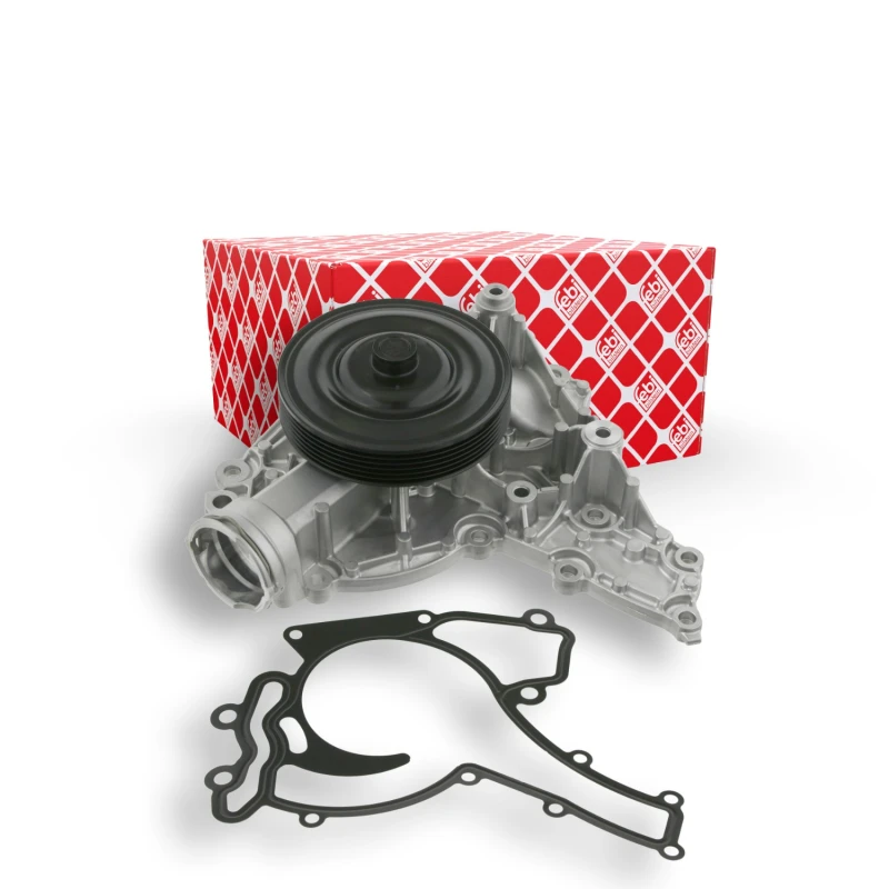 Image of FEBI BILSTEIN 26400 Water pump Number of Teeth: 6, Cast Aluminium, with gasket/seal Cast Aluminium Water Pump (1260)