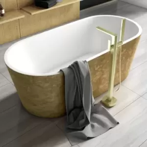Image of Luxury Elementa Freestanding Bath 1495x745 - Gold