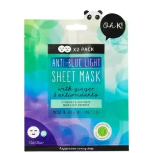 image of Oh K! Anti Blue Light Sheet Mask Duo 42ml