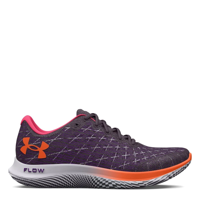 Image of Under Armour Womens Flow Vel Wind Fast Neutral Road Running Shoes Purple female 3 (36)