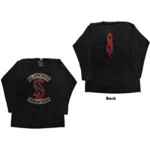 Image of Slipknot - Patched Up Unisex XXXXX-Large Long Sleeved T-Shirt - Black