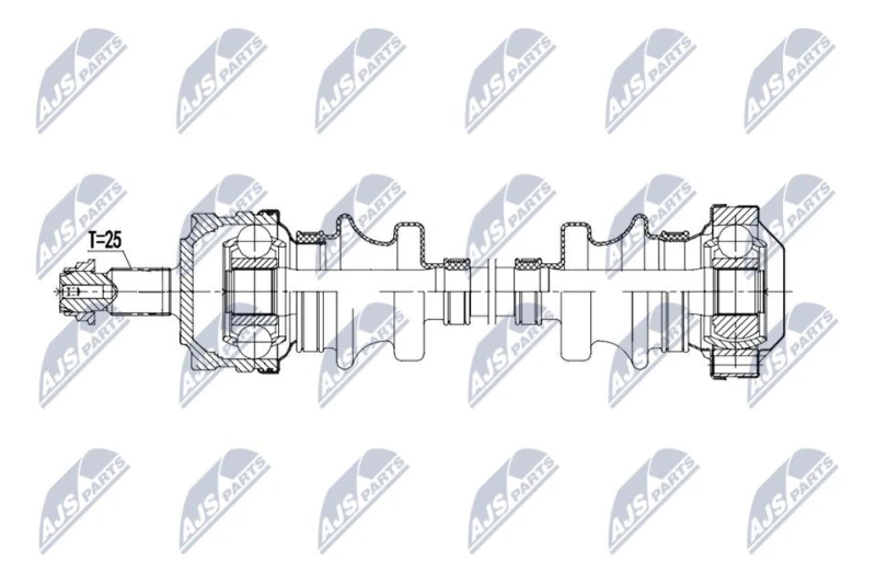 Image of NTY Drive shaft NTY NPW-ME-207
