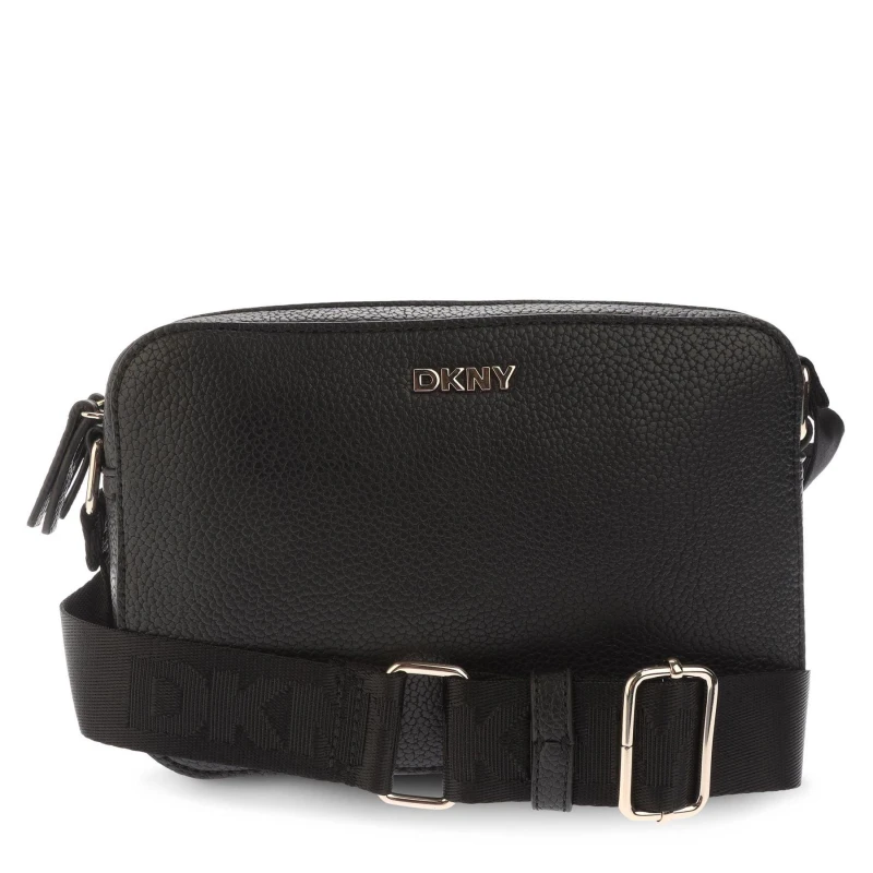 Image of DKNY Tutu Double Zip Camera Crossbody Bag Black female One Size