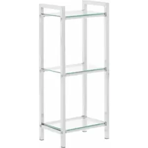 Premier Housewares - 3 Tier Tempered Glass Shelf Unit