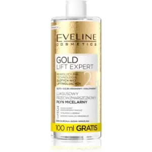 image of Eveline Cosmetics Gold Lift Expert Cleansing Micellar Water for Mature Skin 500 ml