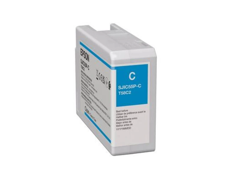 Image of Epson C13T58C240/SJI-C-55-C Ink cartridge cyan 80ml for Epson ColorWor