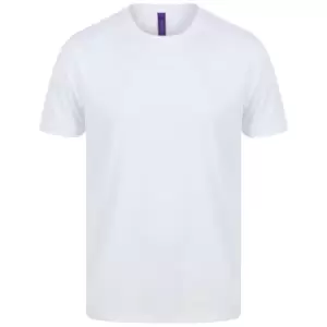 image of Henbury Mens HiCool Performance T-Shirt (3XL) (White)