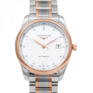 Image of Master Collection Automatic Silver Dial Diamond Mens Watch