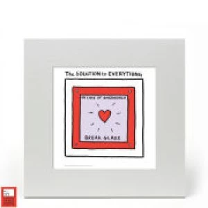 Image of Edward Monkton Fine Art Print - The solution to everything