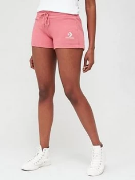 image of Converse Star Chevron Embroidered Logo Short - Pink