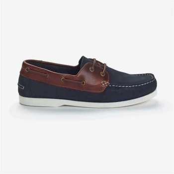 Image of Jack Wills Leather Boat Shoes - Navy