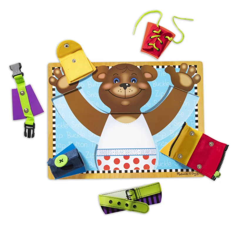Image of Melissa & Doug Basic Skills Board Developmental Toy Motor Skills Problem Solving 3+ Gift for Boy or Girl