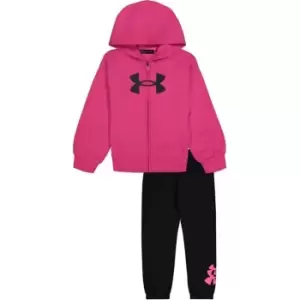 image of Under Armour Armour Hooded Zip Set Infant Girls - Pink