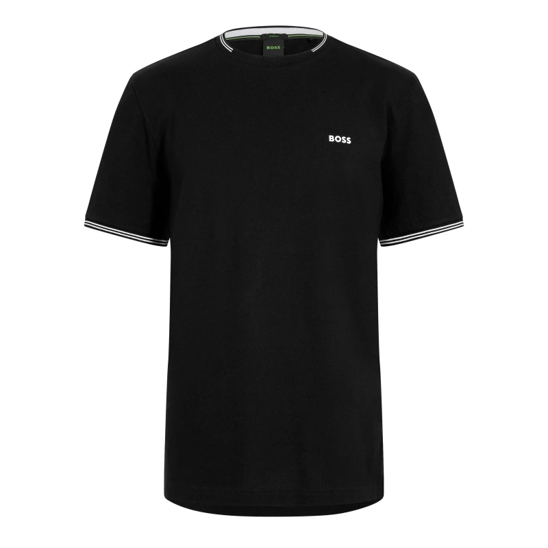 Image of Boss Mens HBG Taul Regular Fit T-Shirt Black male L