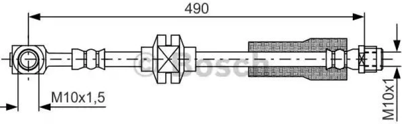 Image of Bosch 1 987 481 809 Brake Hose Brake Hose (83)