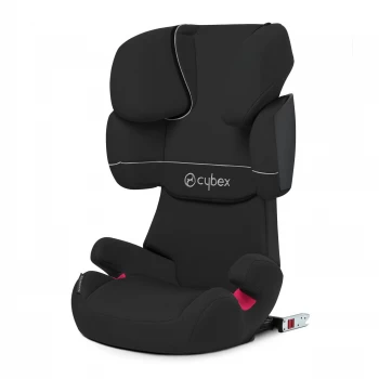 image of Cybex Solution X-Fix Group 2/3 Car Seat - Pure Black