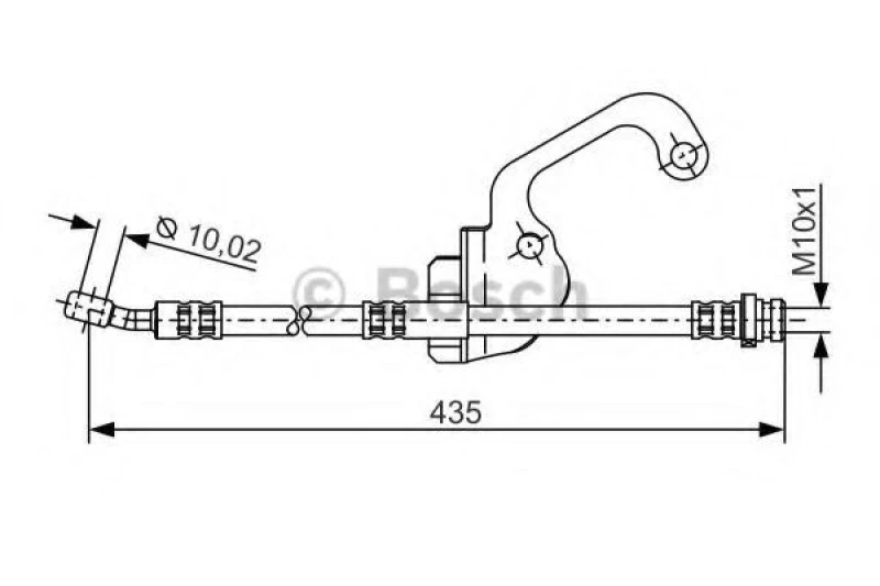 Image of Bosch 1 987 481 299 Brake Hose Brake Hose (83)