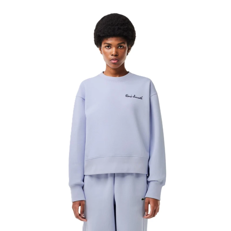 Image of Lacoste Mens Crew Neck Jumper Phoenix Blue male 2XS