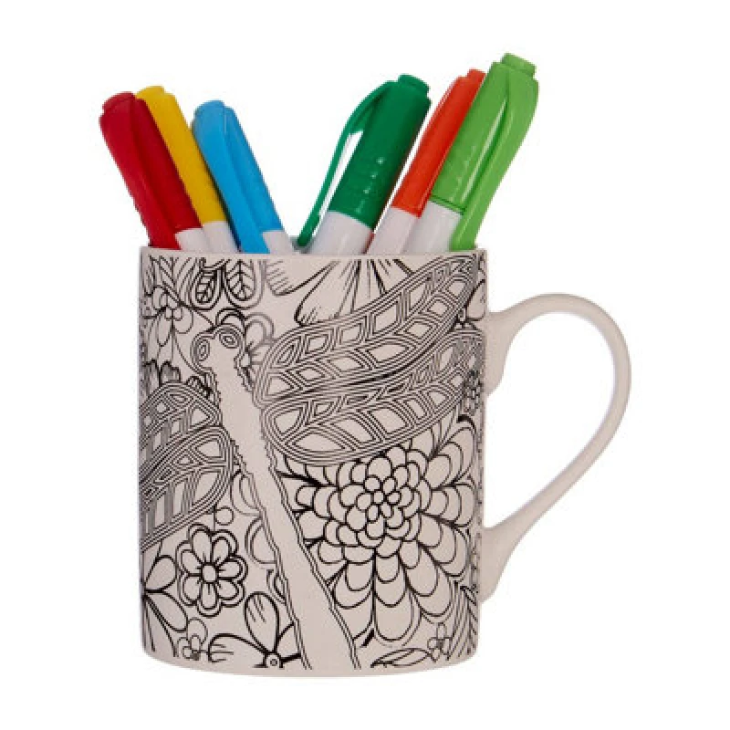 Image of Premier Housewares Dragonfly Colour In Mug Multi unisex