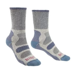 Image of Bridgedale HIKE Lightweight Cotton Cool Comfort Womens - Large Smoky Blue