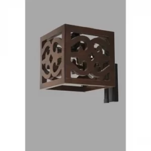 image of Yoko ceviz aplik Brown Wall Lamp