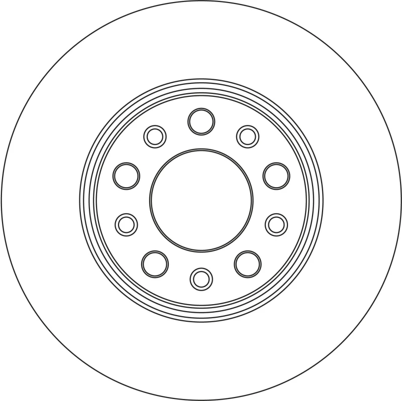 Image of Brake disc TRW DF4370