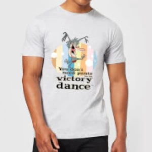 Image of I Am Weasel You Don't Need Pants For The Victory Dance Mens T-Shirt - Grey - 3XL