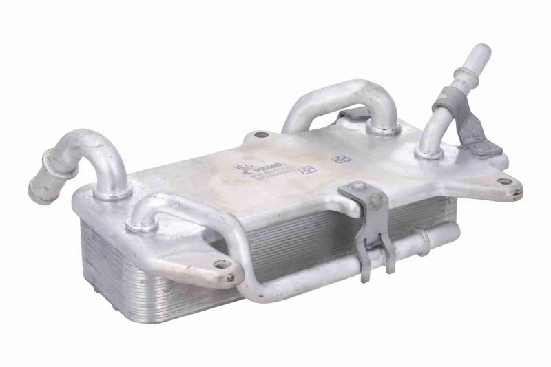 Image of VEMO V10-60-0103 Oil Cooler, automatic transmission Green Mobility Parts without gasket/seal Oil Cooler,automatic transmission (1047)