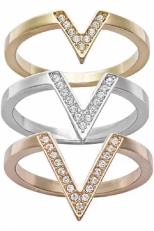 Image of Ladies Swarovski Jewellery Delta Ring 58 5184582